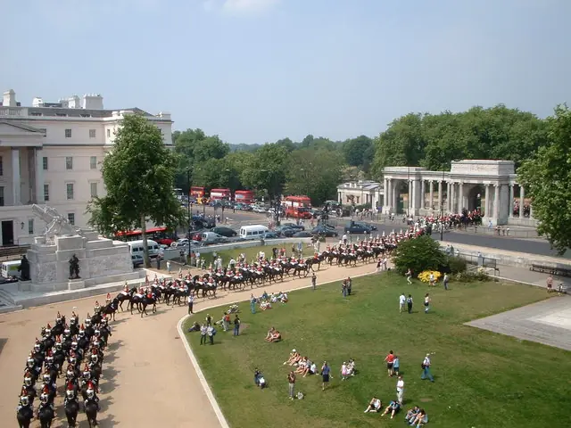 Hyde Park Corner in London, near The Emory hotel