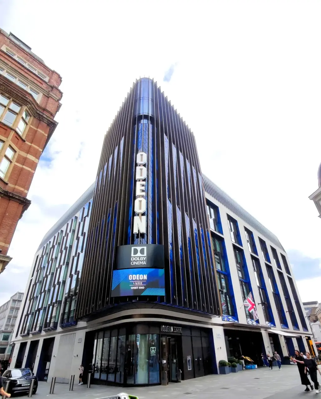 Exterior view of The Londoner hotel and Odeon Luxe West End at Leicester Square